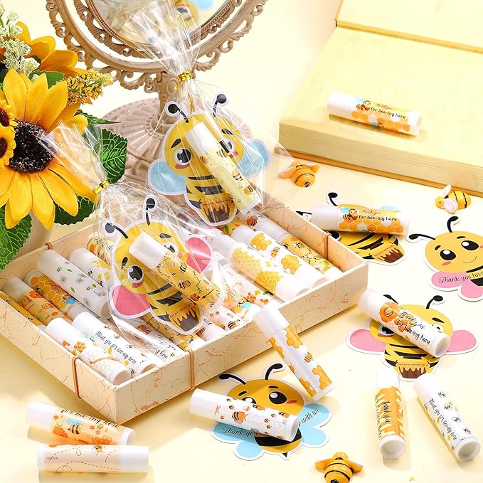 48 Sets Bee Lip Balm Supplies