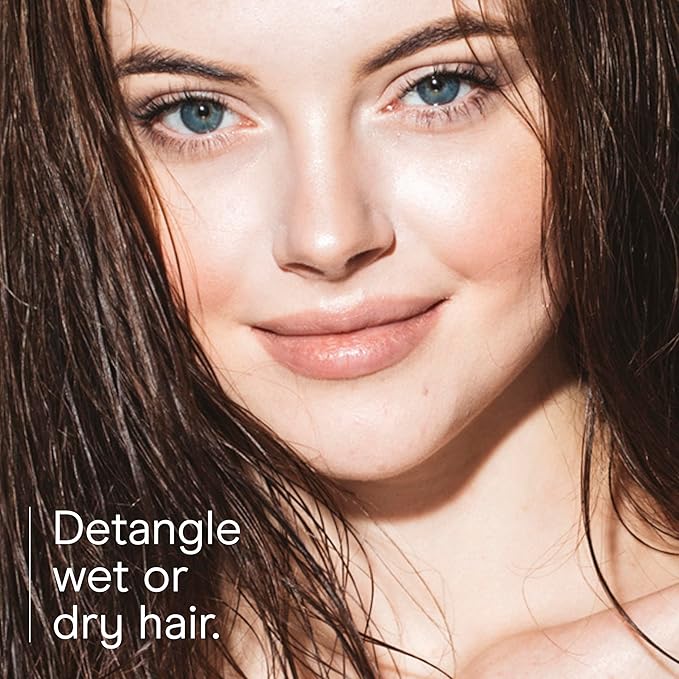 Conair Detangling Mini Hair Brush Set, 3-Pack Detangler Brushes for Wet or Dry Hair, Gentle Detangler for All Hair Types, Bristle Hair Brushes for Women, Travel Size, Pink, Gray, and Blue