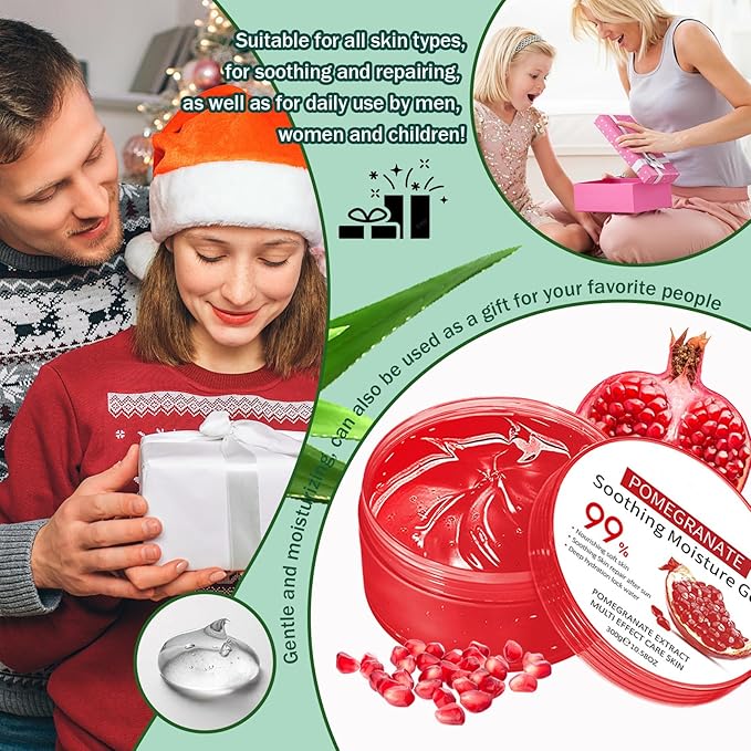 Moisturizing Gel for Face & Body,Non-sticky Gel After Sun Aloe Lotion Skin Care,Fast Absorbing Long Lasting Refreshing Hydrating Face Moisturizer for All Skin Types F