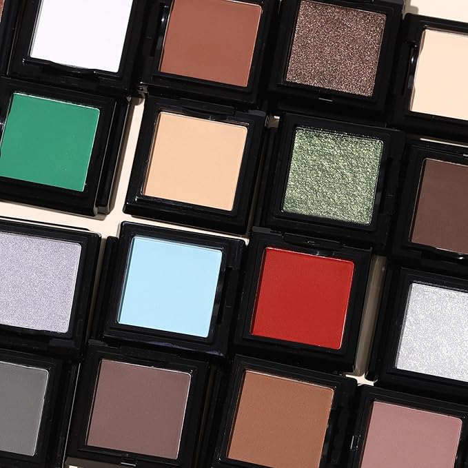 UCANBE Misty Taupe Single Eyeshadow Palette, Neutral Mini Matte Eye Shadow Powder, Highly Pigmented Professional Long-Lasting Waterproof Makeup Pallet for Daily Makeup, Office, Smoky Looks, Contouring