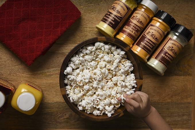 Amish Country Popcorn | Seasoning Variety Pack | BallPark Style ButterSalt - 5.5 oz and Ranch - 5.5 oz Popcorn Seasoning | Old Fashioned, Non-GMO and Gluten Free