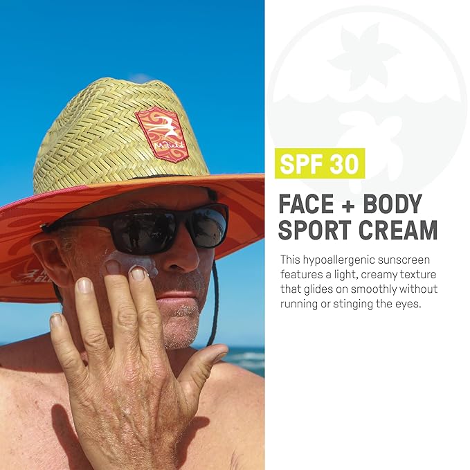Raw Elements Mike Fields Face & Body Organic Sunscreen Tin SPF 30 - Non-Nano Zinc Oxide, Water-Resistant 80 Min, Reef Safe, All Ages Safe, Travel Sunblock 1.8 oz