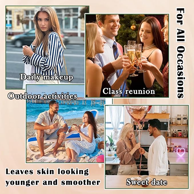 2PCS Air Cushion CC Cream Mushroom Head Foundation,Full Coverage Liquid Makeup Foundation,Oil Control Long Lasting Moisturizing BB Cream Foundation Makeup,Matte Concealer for All Skin Types(Natural)