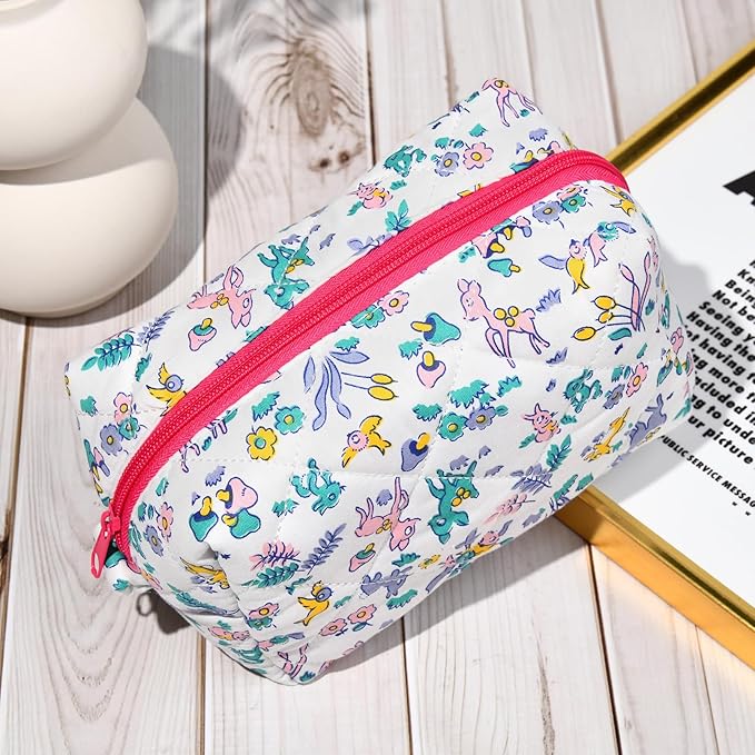 Soidram cute makeup bag quilted
