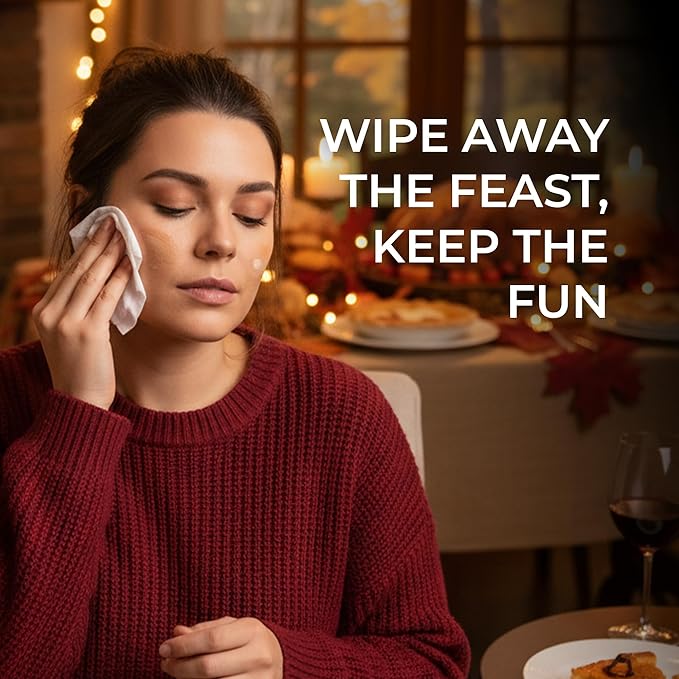 LA Fresh Makeup Remover Wipes with Vitamin E - Make up Remover for Face, Eyes, Lips - Face Travel Essentials - Case of 50ct Makeup Wipes