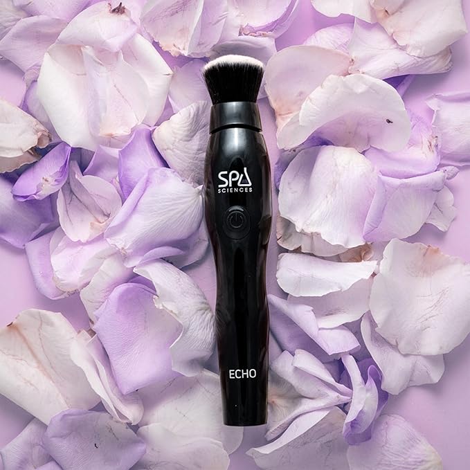 Spa Sciences ECHO - Makeup Brush for Flawless Blending, Contouring, Highlight & Airbrush Finish - 3 Speeds - Rechargeable
