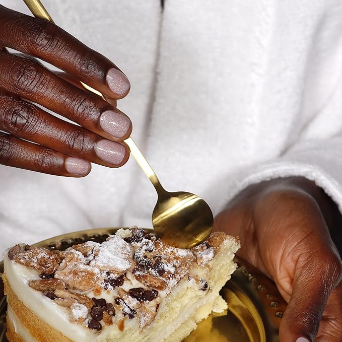 LONDONTOWN lakur Nail Polish - Chip-Resistant, Non-Toxic, Conditions & Hydrates Nails | Glossy Neutral Champagne in Bed Creme, 0.40 fl oz