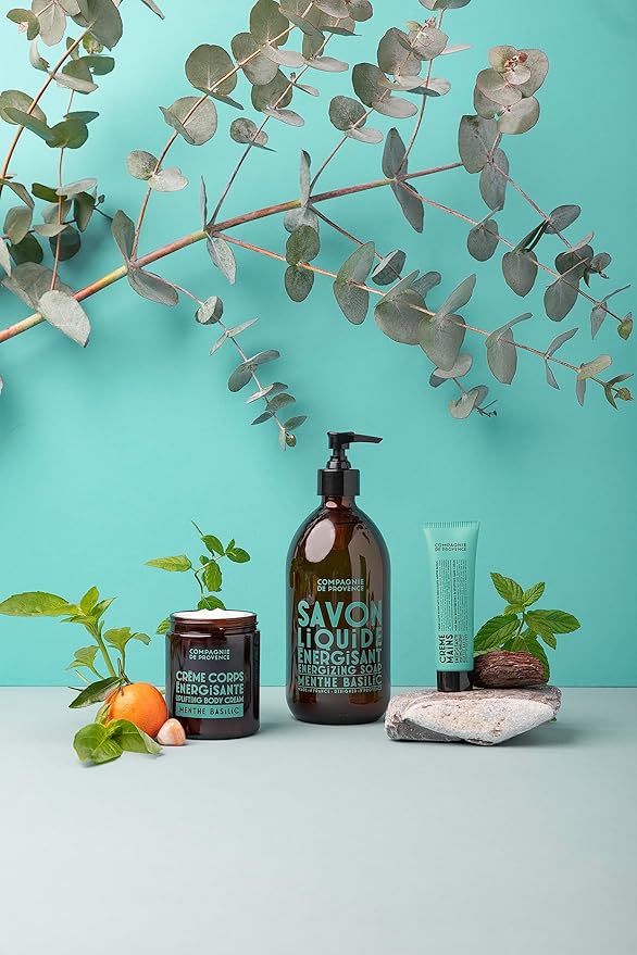 Compagnie de Provence Savon de Marseille Apothicare Liquid Soap, Mint Basil, 10 Fl Oz Plastic Pump Bottle