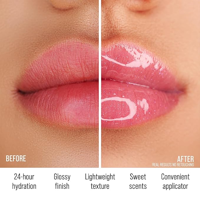 Epic Lip Oil, Moisturizing Lip Treatment, Non-Sticky Formula Lip Gloss,High Shine Finish (03)