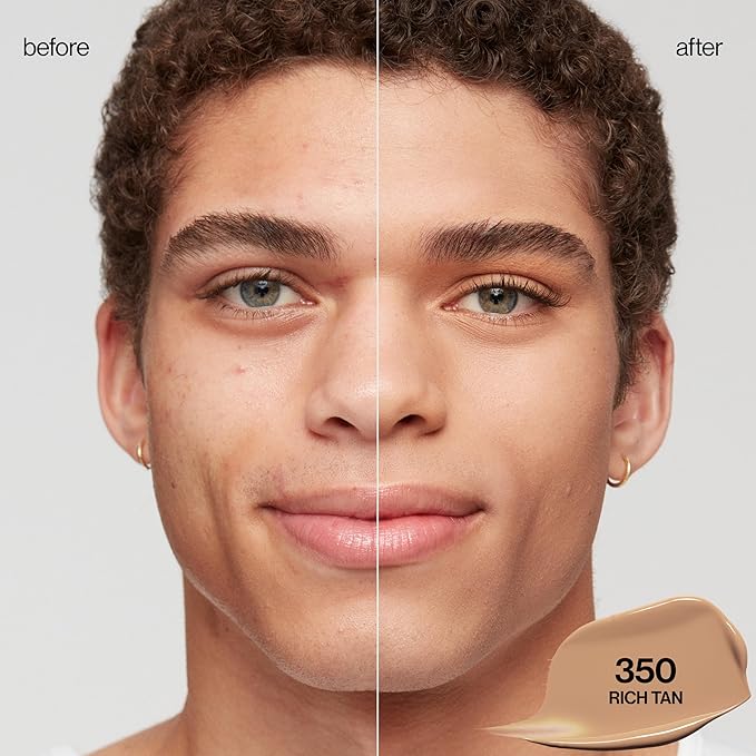 Revlon Liquid Foundation, ColorStay Face Makeup for Combination & Oily Skin, SPF 15, Medium-Full Coverage with Matte Finish, 350 Rich Tan, 1 fl oz