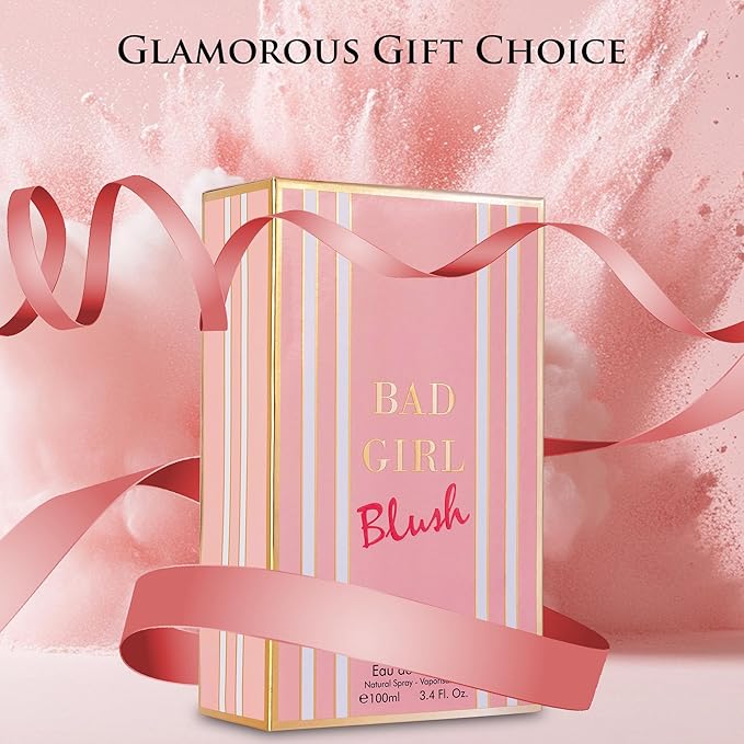 URBAN COLLECTION Bad Girl Blush for Women – Eau De Parfum 3.4 fl oz – Vegan, Cruelty-Free & Paraben-Free – Sweet Citrus Bergamot with Hints of Almond – Warm Vanilla & Peony – Elegant 100ml Bottle