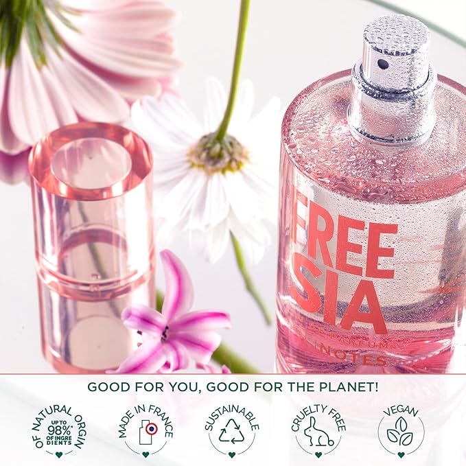 SOLINOTES Freesia Perfume for Women - Eau De Parfum | Delicate Floral and Soothing Scent - Made in France - Vegan - 1.7 fl.oz