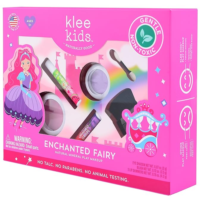 Klee Naturals Luna Star Naturals Klee Kids 4 PC Makeup Up Kits with Compacts (Enchanted Fairy) (Enchanted Fairy)