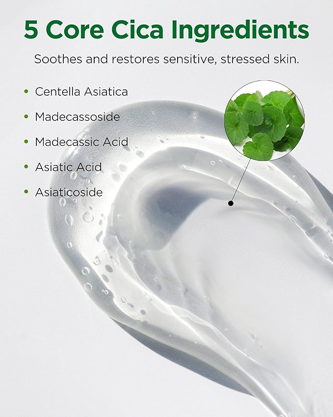 A'SOME After Sun Aloe Soothing Gel Korean Multi-Purpose Cooling Moisturizer with 99% Aloe Vera and Cica for Face Hair & Body for Dry Sensitive Skin, Non-Sticky Formula Free from Parabens, 6.8fl.oz