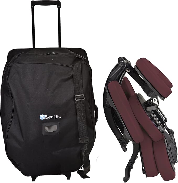 EARTHLITE Portable Massage Chair AVILA II - Premium Folding Spa/Massage/Tattoo Chair incl. Rolling Carry Case