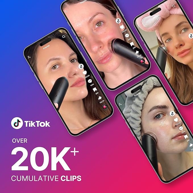 medicube Pink Skincare Set for Glass Glow Skin: Age-R Booster Pro Pink | 6-in-1 Real Glass Glow Beauty Massager and Collagen Jelly Cream- Niacinamide & Freeze-Dried Hydrolyzed Collagen 110ml