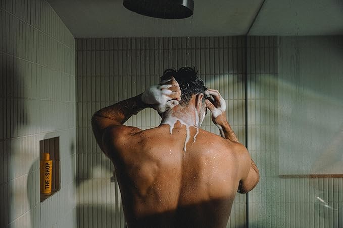 The Shop by LeBron James Men's 2-in-1 Moisturizing Hair Wash, Shampoo & Conditioner with Coconut-Derived Cleansers, Hydrates Hair & Scalp, Smoothes & Shines, Refreshing Eucalyptus Scent, 12 Fl Oz