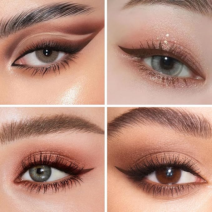 docolor Brown Eyeliner Ultra-Pigmented & Waterproof Eye Liner Quick Drying Liquid Eyeliner Vegan & Cruelty-Free