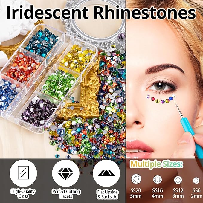 Colorful Face Gems for Makeup Set,