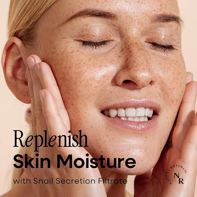 Nature Republic Snail Mucin Toner Emulsion Set - Korean Skincare, Hydrating with Niacinamide, Face Moisturizer, Moisturizing Skin Care, Glow, Mucus