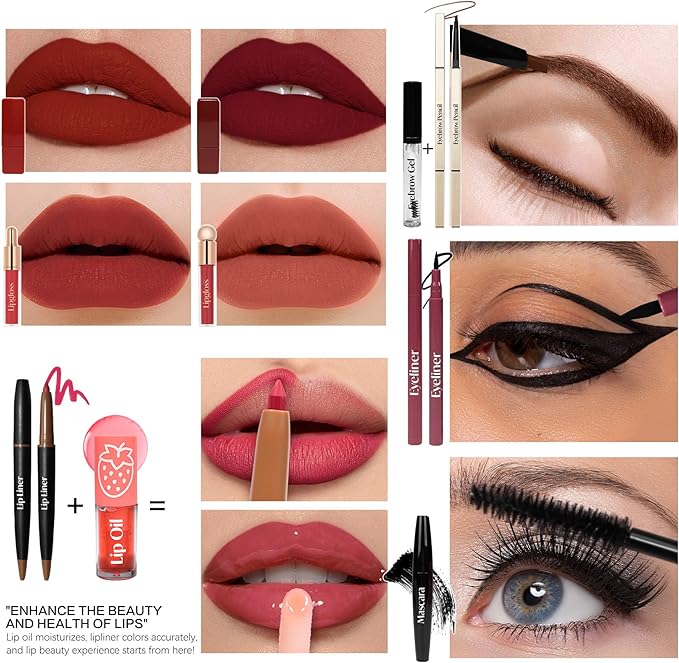 Makeup Advent Calendar 2025 Teen Girls Women Beauty Make Up Advent Calendar, 24 Days 2025 Christmas Countdown Full Makeup Kits Beauty Skincare Sets Gifts For Teen Girls women