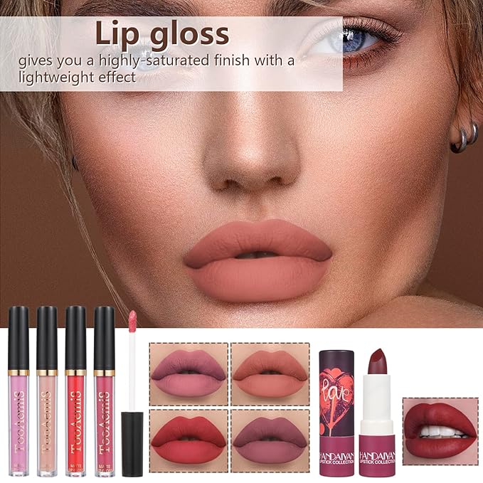 30 Pieces Makeup Kit for Women Full Kit, TooAemiS Professional Makeup Kit for Teens or Adult, All in One Makeup Sets Include Eyeshadow Palette Lipstick Concealer Foundation Mascara Loose Powder Etc