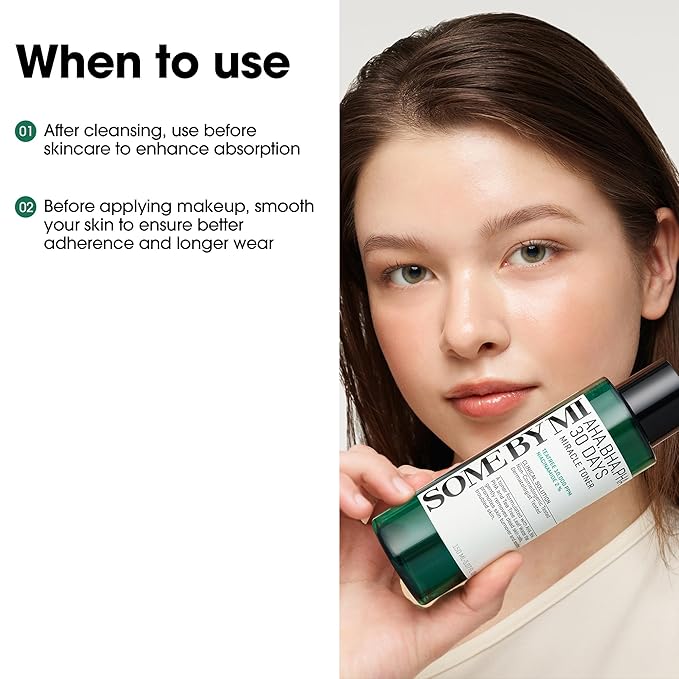 SOME BY MI AHA BHA PHA 30 Days Miracle Toner – 5.07oz, 150ml – Korean Salicylic Acid Exfoliating Face Toner for All Skin Types – Daily Pore Care & Oil Control with 2% Niacinamide – Korean Skin Care
