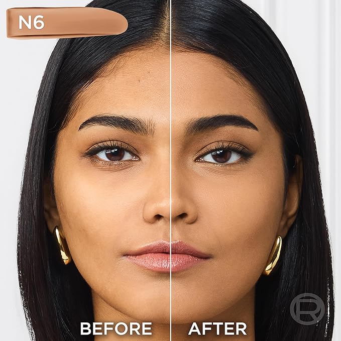 L'Oreal Paris True Match Super-Blendable Foundation, Medium Coverage Liquid Foundation Makeup, N6, Medium, 1 Fl Oz