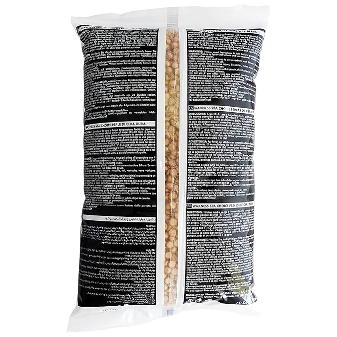 Waxness Spa Choice Mineral Gold Demi Creamy Hard Wax Beads 2.2 lb / 1 kg