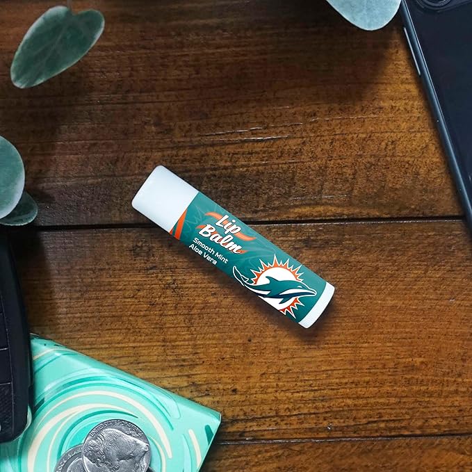 FANMATS 34698 Miami Dolphins Smooth Mint SPF 15 Lip Balm
