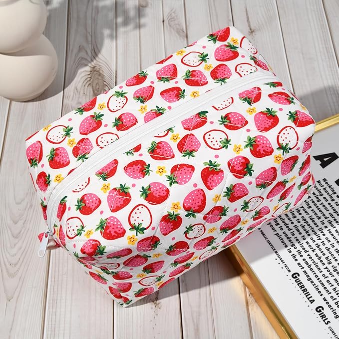 Soidram pink makeup bag quilted