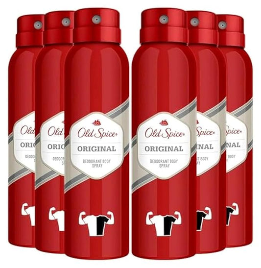 Old Spice Deodorant Body Spray, Original Scent, 4.73 oz. (Pack Of 6)
