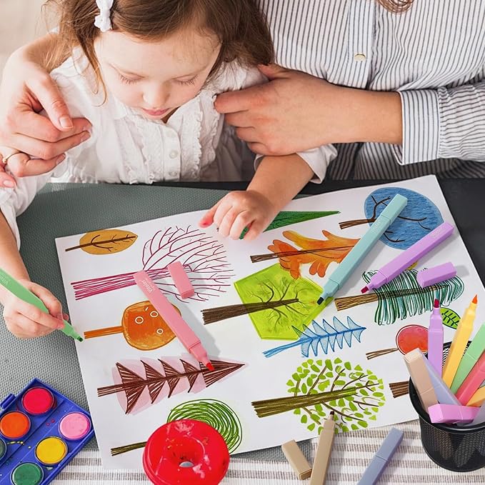 Bible Highlighters, 10 Pack, Assorted Colors, Fast Dry, Pastel Highlighters No Bleed, Set, Bible Journaling Highlighter, Marker, Colored School Supplies