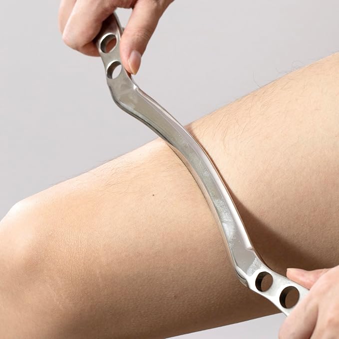 Gua sha Set, IASTM Tool Gua Sha Stainless Steel Muscle Scraper Set of 6 Picese for Soft Tissue Therapy and Reduce Arms,Legs,Back, Shoulder Muscle Pain(6CXIAO pcs)……