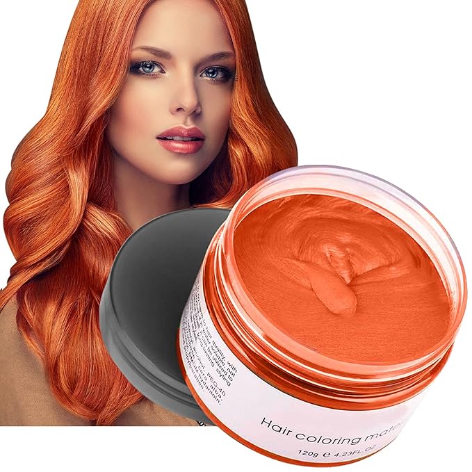 Orange Temporary Hair Color,Natural Hair