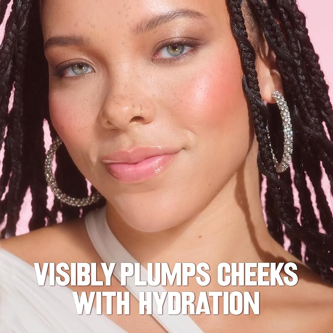 Revlon Glimmer Blush Drops, Liquid Blush for Cheeks, Liquid to Velvety Powder Finish, Glowy, High Pigment, 103 Field of Roses, 0.32 fl oz