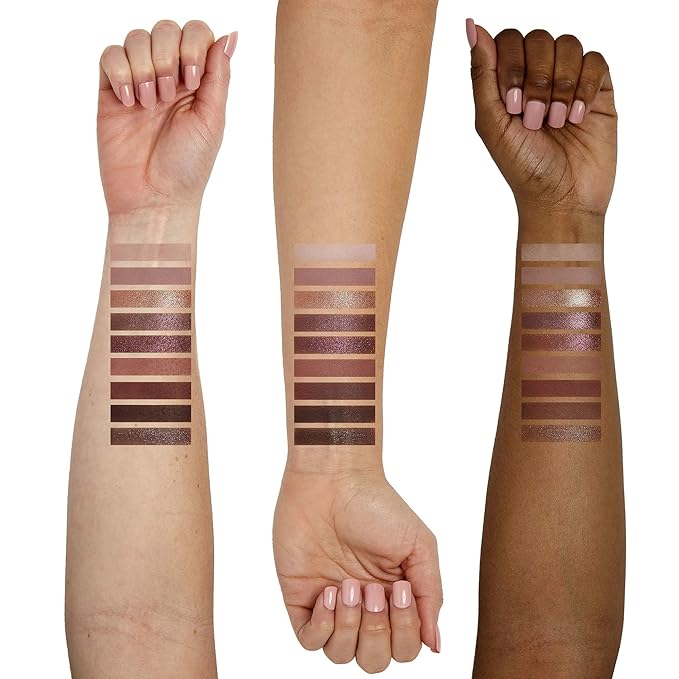 Sigma Beauty On-the-Go Eyeshadow Palette - Hazy - 9 Bold Eyeshadow Shades in Matte, Shimmer and metallic Finishes - Highly Pigmented Vegan Eye Makeup Palette - Clean Beauty Products