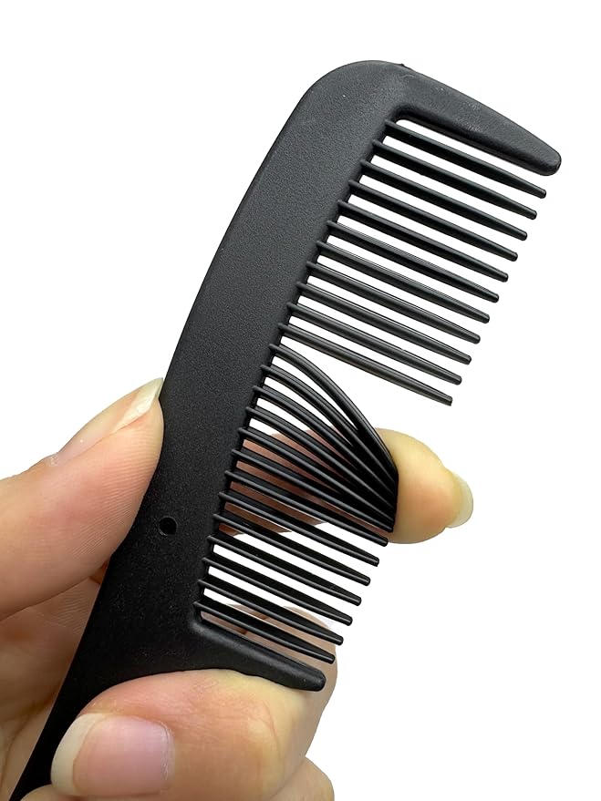50pcs Hair Comb and Brush Set for Homeless, Light weight Black Hair Brushes Bulk Combs Individually Wrapped for Women Kids Wet Dry Curly and Straight Hair, Hotel Travel Shelter Nursing