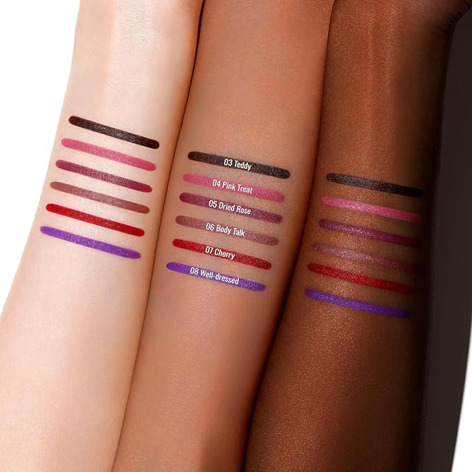 Oulac Brown Lip Liner Pencil, Waterproof Retractable Lipliner Crayon, Smooth, Long-lasting and waterproof Formula, Contour your lips, Vegan Beauty, 06 Body Talk