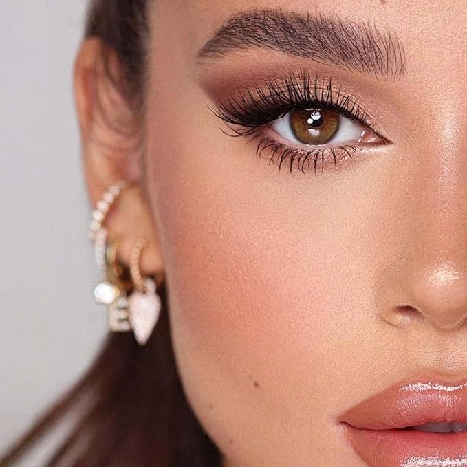 VEYESBEAUTY Lash Clusters Individual Eyelash Extensions Thin & Invisible Band DIY False Eyelashes for Self-application Newbie's Five-Second Series Wispy Lash Tray, LuxeBold 14mm Single Length