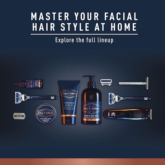 King C. Gillette Neck Razor, Handle plus 2 Blade Refills