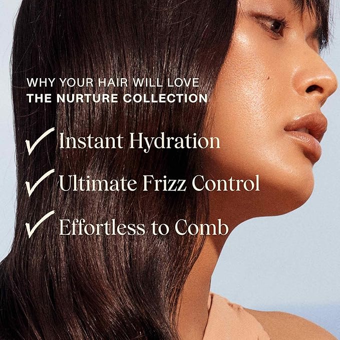 JVN Nurture Hydrating Shampoo and Conditioner Set, 20 Fl Oz, Detangles & Softens Hair, Moisture and Deeply Nourishing, Color Safe Hair Care for Women and Men, Silicone and Sulfate Free