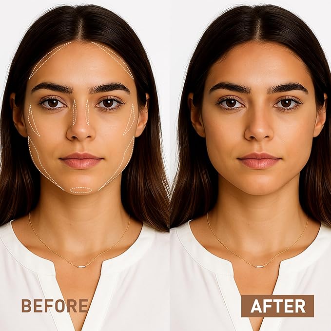 FV Liquid Contour & Bronzer Stick, Natural Finish, Blendable Hydrating Formula, Long Lasting Cream Contour Makeup for Medium Skin, Vegan & Cruelty-free, 04 Warm Golden