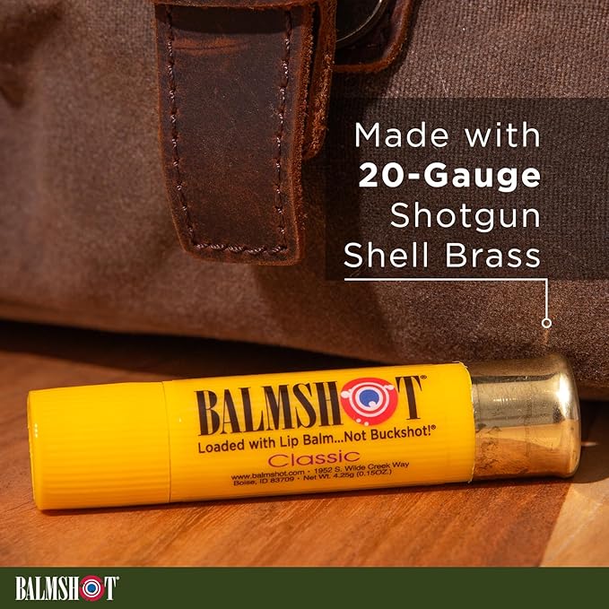 BALMSHOT Lip Balm Two Pack of Classic
