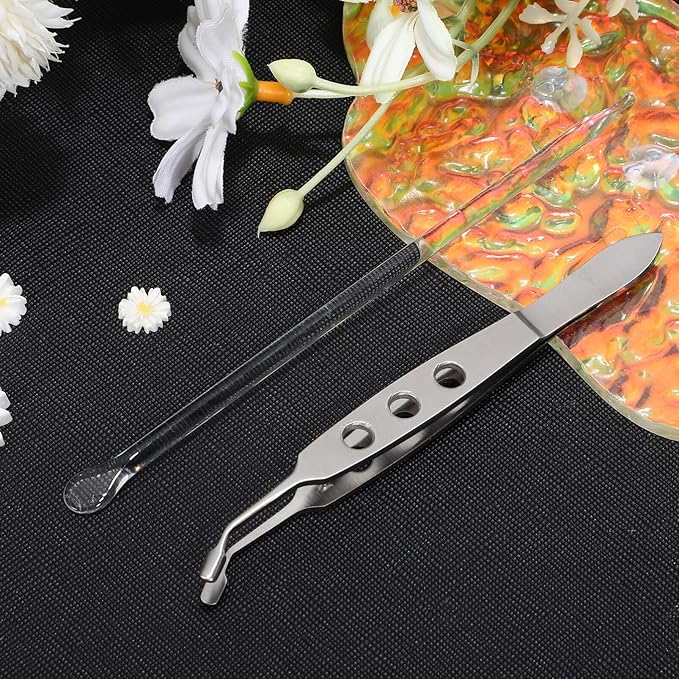 Meibomian Gland Expressor Premium Eyelid Massage Dry Eye Relief Eyelid Gland Care Clean Tools Kit for Dry Eyes, Rectangle Tip