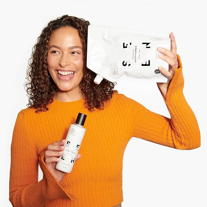 SEEN Conditioner Eco-Refill, Fragrance Free - Non-Comedogenic & Sulfate-Free Hair Conditioner- Dermatologist-Developed - Safe for Sensitive & Acne Prone Skin