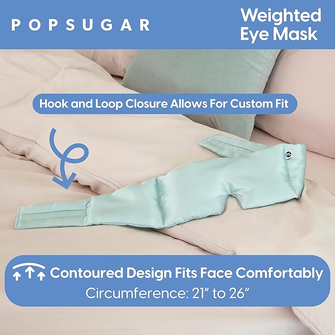 Popsugar weighted sleep eye mask,