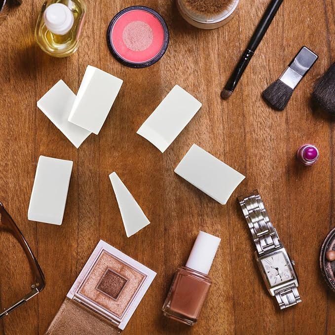 Hedume 192 Count Cosmetic Wedges, Makeup Sponge Blender, Latex-Free Makeup Wedge Great for Blending Foundation and Concealer Bulk Pack