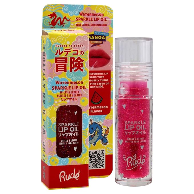 RUDE Manga Sparkle Lip Oil