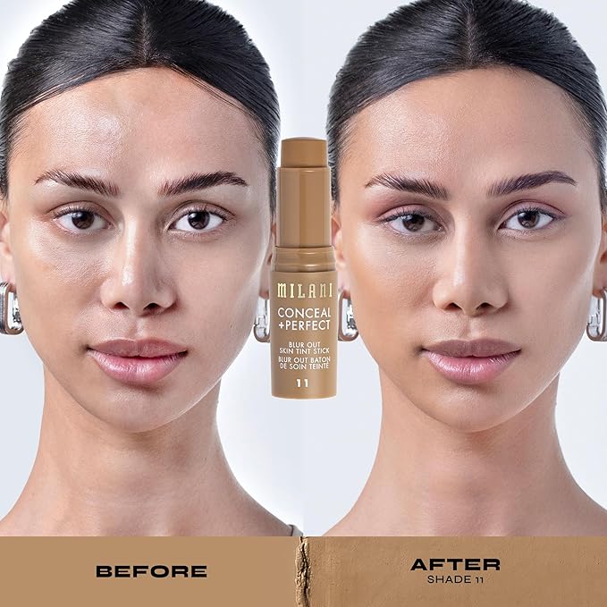 Milani Conceal + Perfect - Skin Tint Stick, Blur Out Tinted Moisturizer Makeup, Shade 11